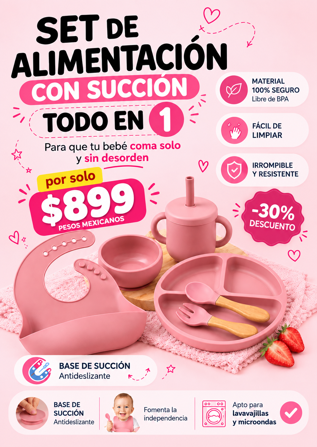 Set de Platos de silicona